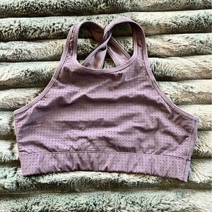 Nike Perforated high neck black Sports Bra